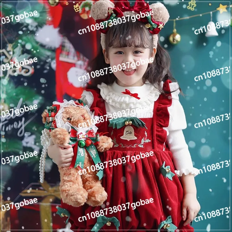 Christmas Princess Dress Girls Suit Costume Kids Rita Girl Princess Dress Autumn Winter Baby Christmas Dress Winter