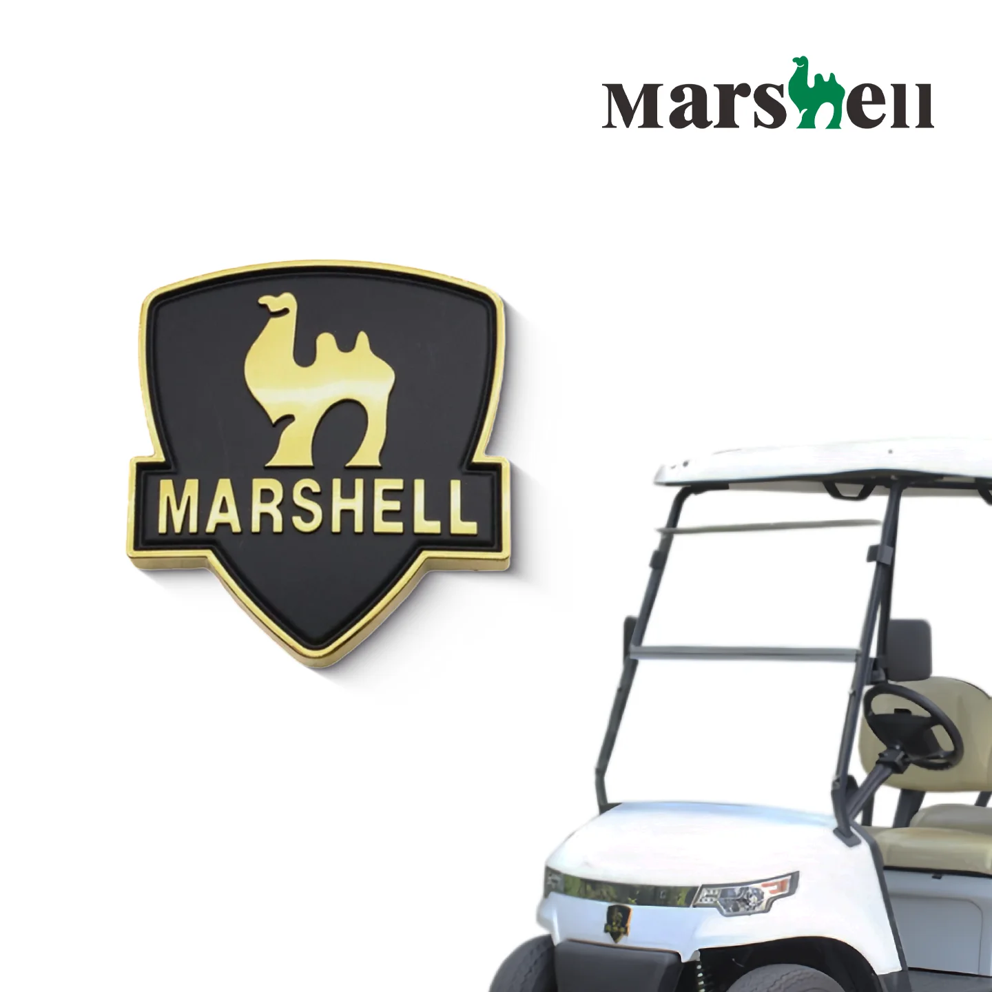 Golf Cart Accessories Marshell Badge Front Nr6 Electric Golf Cart Front Emblem Name Plate 2500900013B00 3401001162