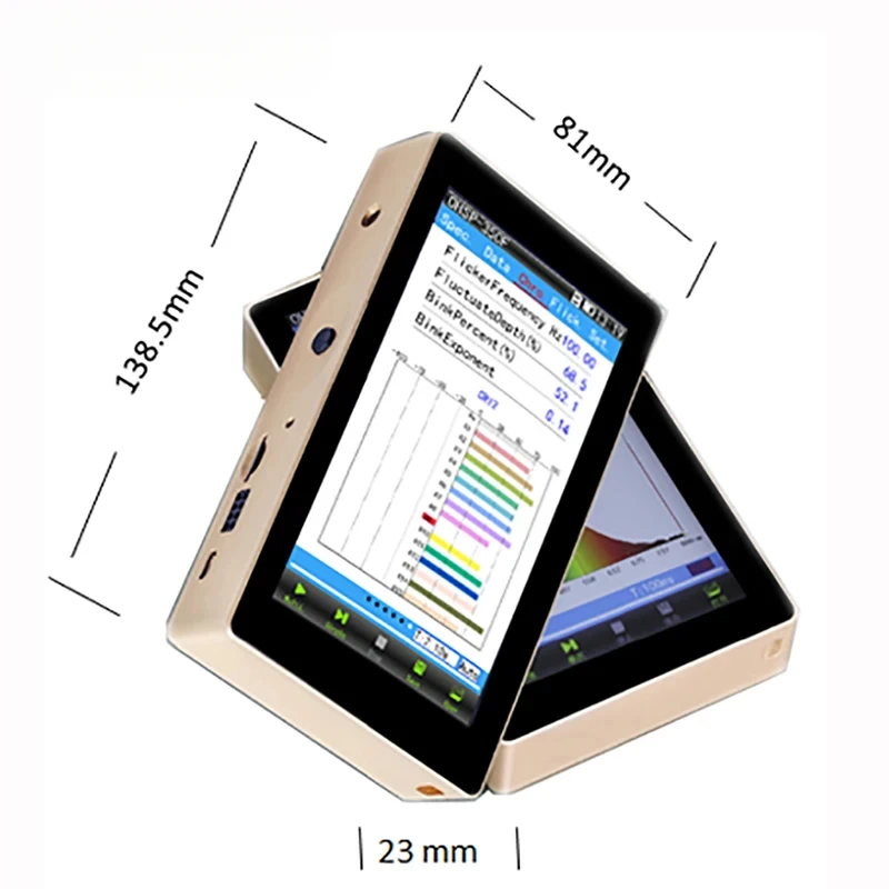 Hopoocolor OHSP350 Spectrometer Luminaires Tester CCT CRI Lux Meter with PC Software