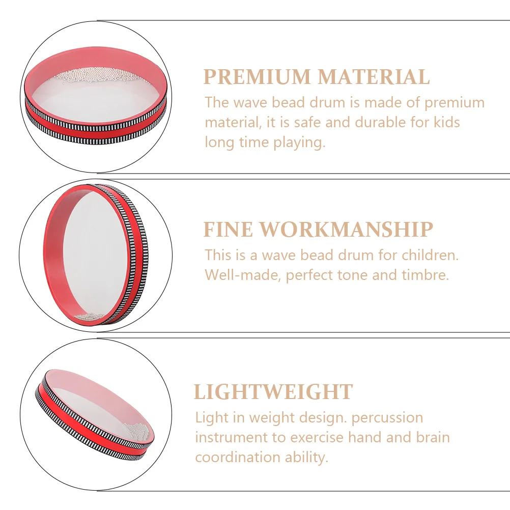 

Premium Wave Drum Ocean Percussion Instrument Educational Hand Drum Lightweight Musical For Kids Rhythm Sense Development