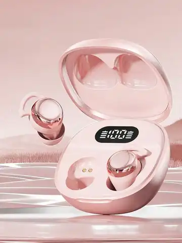 New True Wireless In-Ear Earphones, Bluetooth Sleeping Earbuds, Couples Video Earphones, Mini Earphones, Comfortable TWS HIFI Dolby Bass Stereo HD Calling Earphones Suitable For Android Phones, Music Earphones, Smart Earphones, Valentine's Day Gift