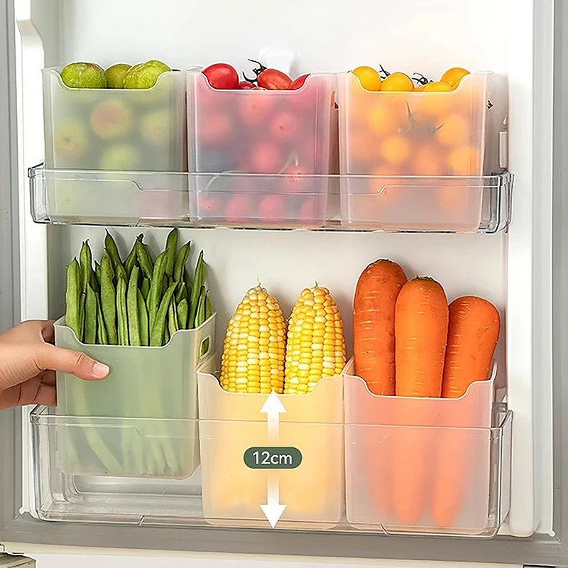 

1PCS Refrigerator Storage Boxes Food Fresh Organizer Cold Storage Crisper Fruit Spice Food Container Boxes Kitchen Boxes