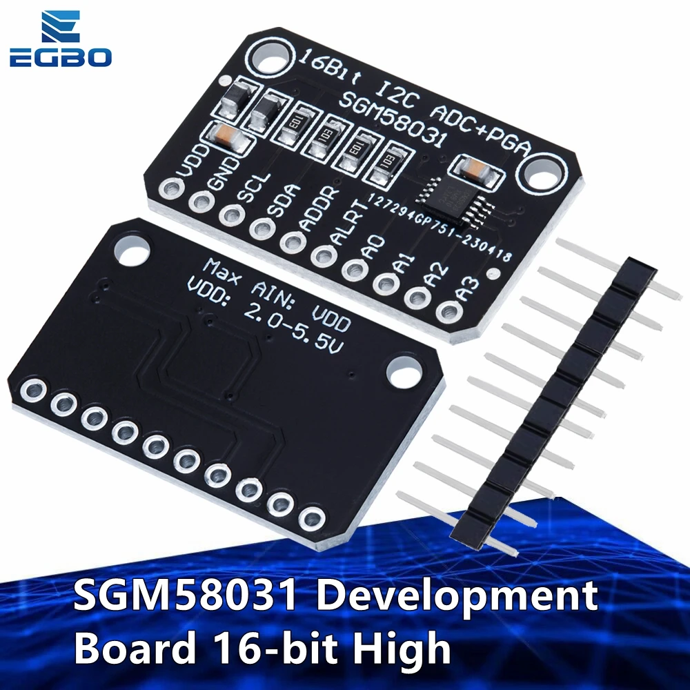 جديد SGM580 31 مجلس التنمية 16 بت عالية الدقة I2C وحدة 4 قناة ADC الحصول على البيانات محول لاردوينو جديد SGM580