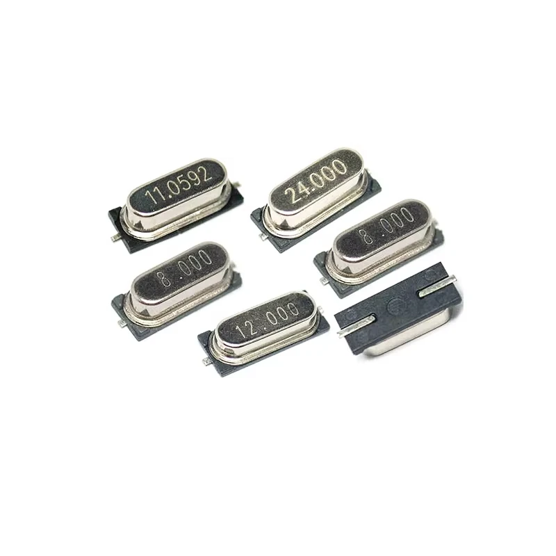 10PCS/lot SMD HC-49S  Quartz Crystal Resonator Passive Oscillator HC49S 3.579545Mhz 4Mhz 6Mhz 8Mhz 12Mhz 16Mhz 20Mhz 24Mhz