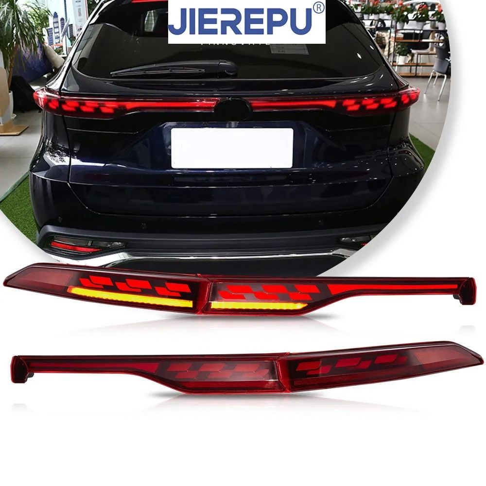 

2 шт. светодиодные задние фонари в сборе для Toyota Venza 2021-2023 RED FULL светодиодные задние фонари динамический сигнал авто фары аксессуары