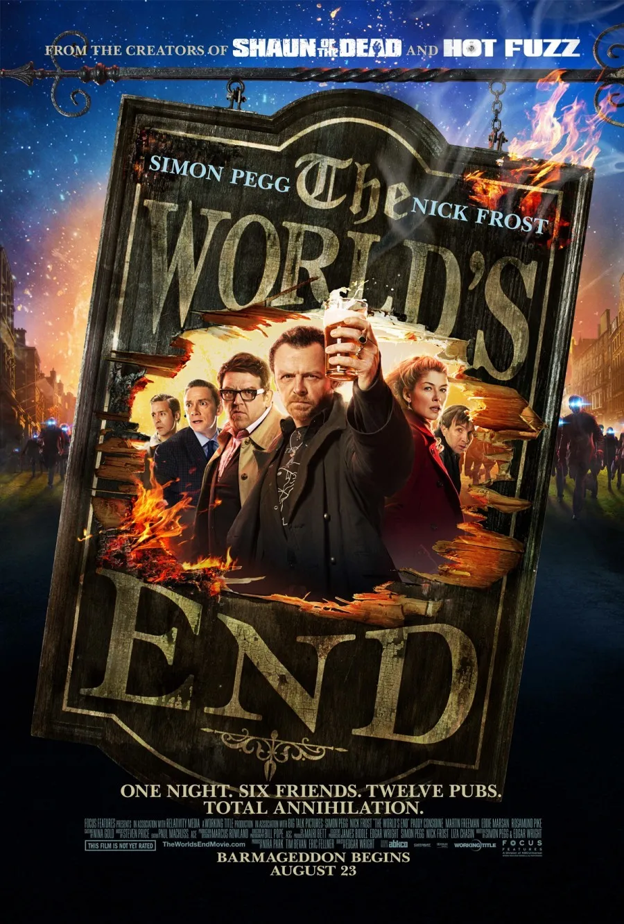 Movie The World's End (2013) Art Canvas Painting Pictures and Print for Bedroom Club Home Wall Art Decor
