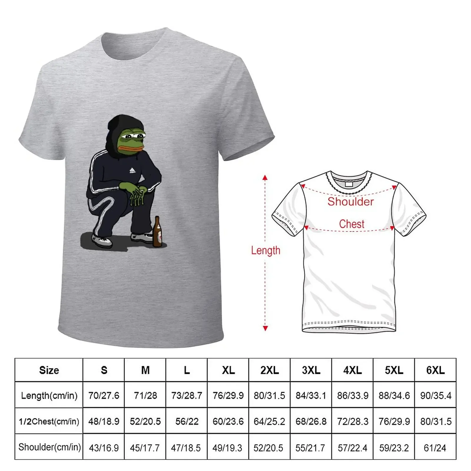 Squatting pepe T-Shirt cute clothes animal prinfor boys tops designer t shirt men