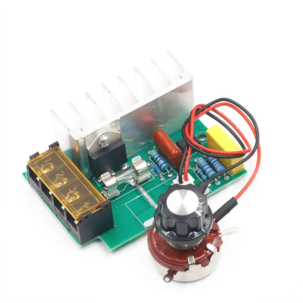 High Performance SCR Voltage Regulator 4000W AC 220V Dimmer Module Speed Controller For Industrial Heating Motor Control Unit