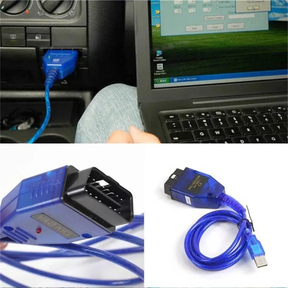 Escáner de diagnóstico para VCDS Seat, VCDS OBD2 II, Cable USB OBD, KKL, VAG-COM, 409,1