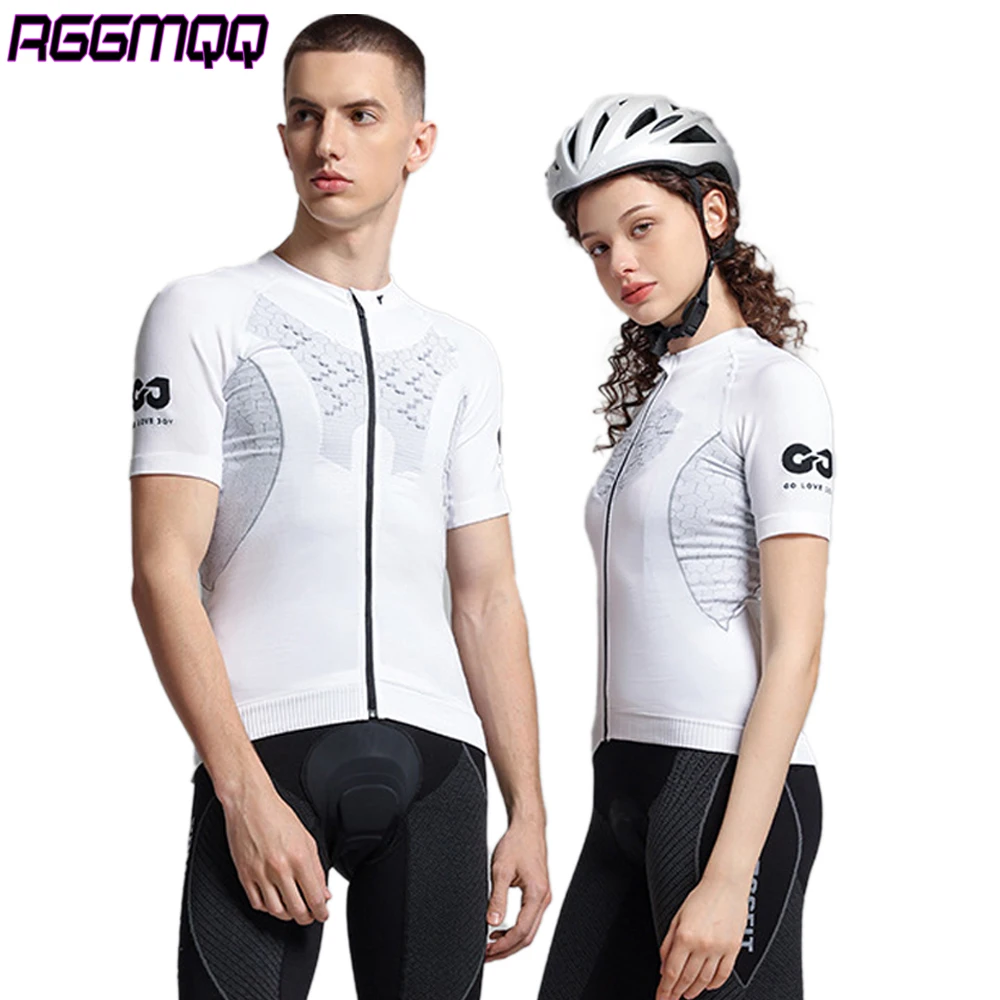 

1PCS Cycling Jersey Women Short Sleeve, Road Bike Jerseys Full Zipper with Pockets, Bicycle Clothing Breathable Quick Dry Shirts