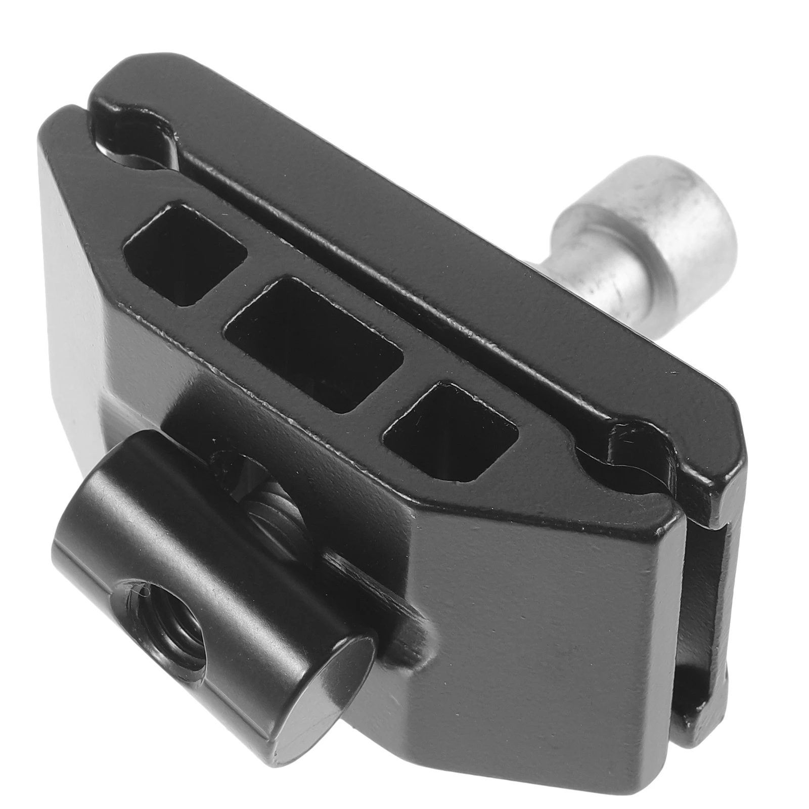 

Bicycle Saddle Clamp Double Rail Seatpost Head Black Stable Material Lightweight Durable Wear Resistant Long Life Simple