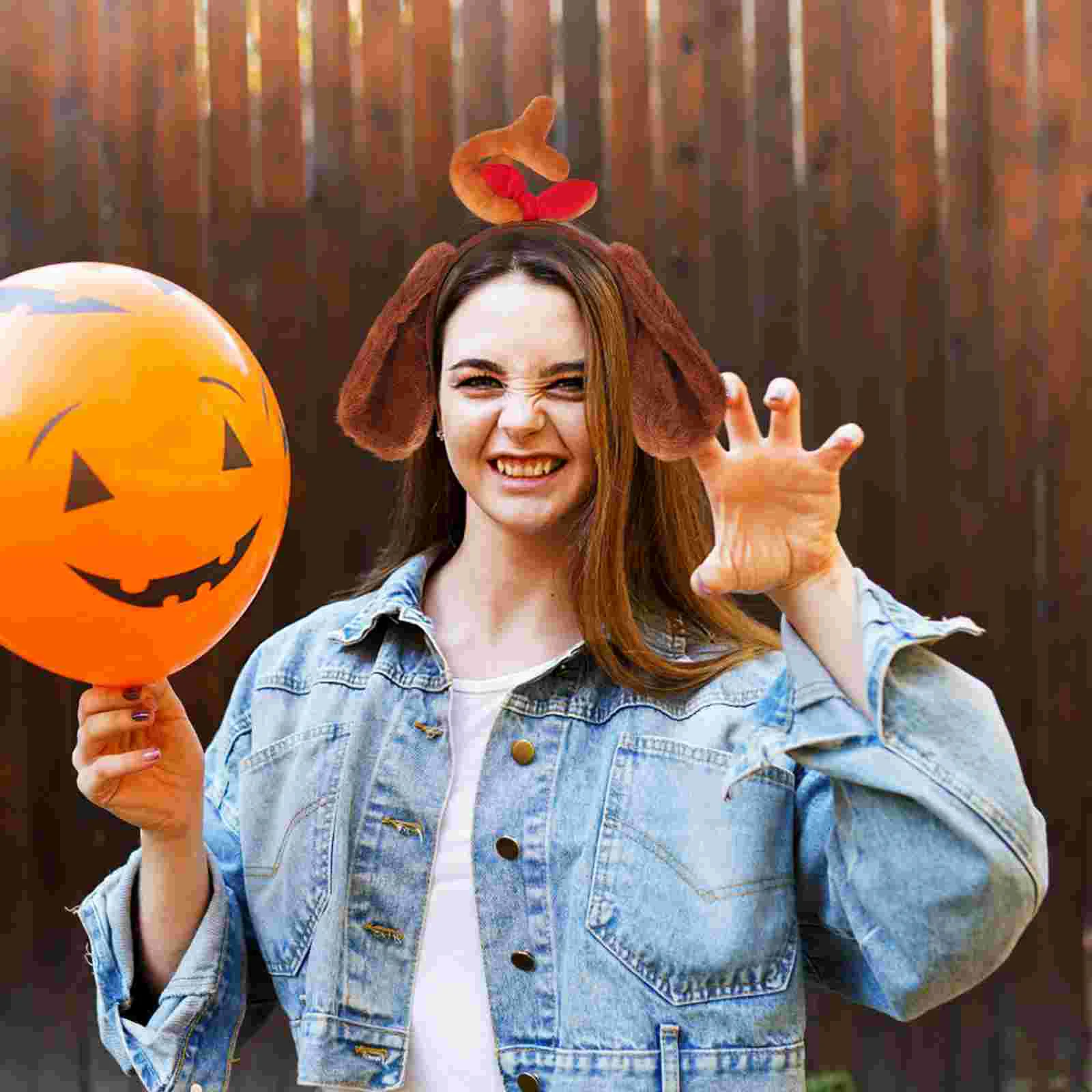 Bande de sauna pour chien avec oreilles de bois de cerf, vêtements d'Halloween, costume d'animaux, café et renne