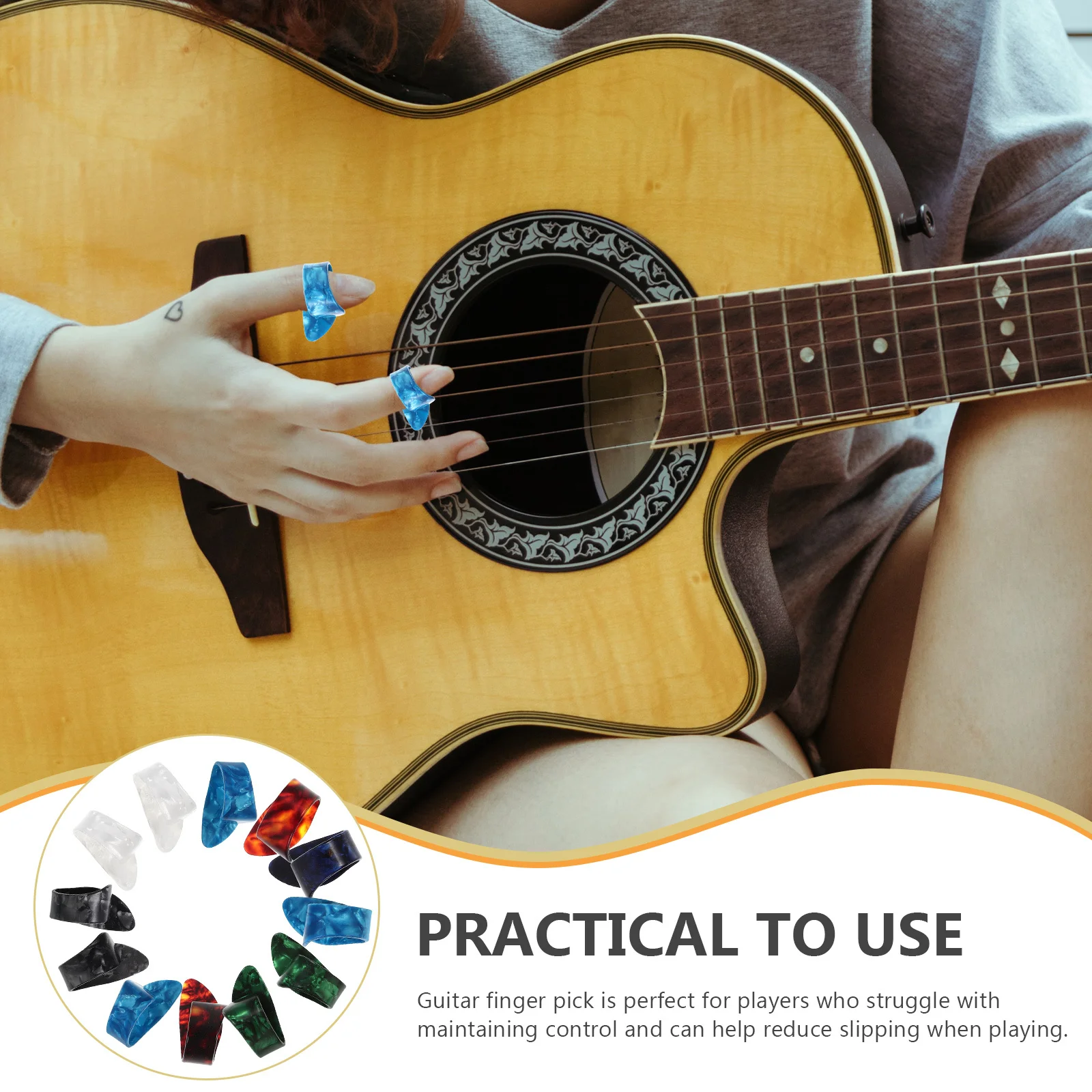 ชุดปิ๊กกีตาร์ 12 ชิ้น แบบนิ้วโป้ง ทำจากไซโลไนต์ สำหรับกีตาร์เบส กีตาร์ไฟฟ้า กีตาร์โปร่ง แพ็คหลากหลาย อุปกรณ์เสริมเครื่องดนตรี