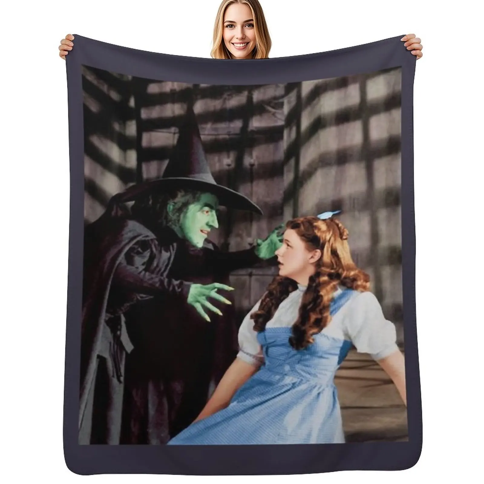 Vintage Retro The Wizard Of Oz Awesome For Music Fans Throw Blanket Cozy Warm Blanket for Bed Room Decor
