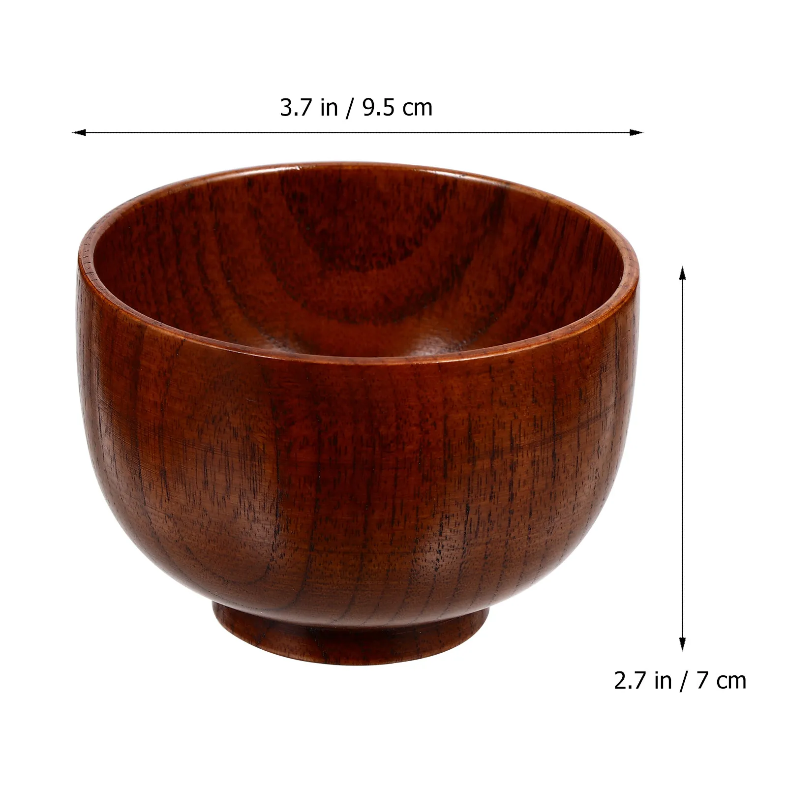 High Grade Wooden Shaving Soap Cup Thick Sturdy Build Smooth Polished Surface Classy Gentleman Shaving Bowl Ideal Gift for Men