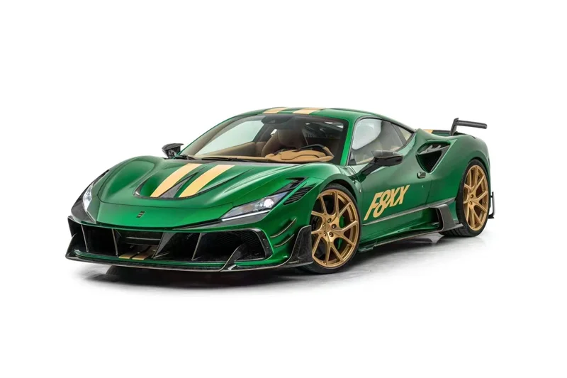For F8 M Style Forged Grain Carbon Fiber Front Bumper Side Skirt Rear Bumper Rear Spoiler Body Decoration Body Kit