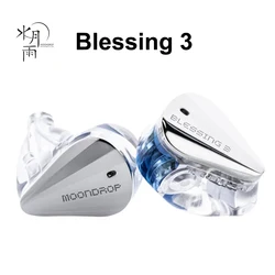 MOONDROP Blessing 3 Słuchawki douszne HIFI 2DD + 4BA Hybrydowe słuchawki douszne o potrójnym zasięgu i częstotliwości 0,78 mm Odłączany kabel Blessing3