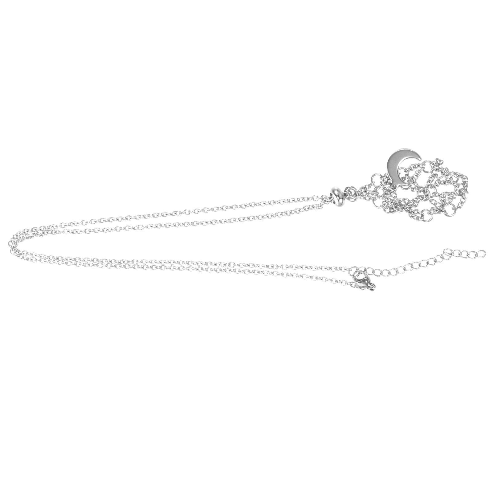 

Crystal Necklace Holder Silver Mesh Cage Natural Stone Titanium Steel Adjustable Pendant Necklaces Jewelry Gifts for pendants