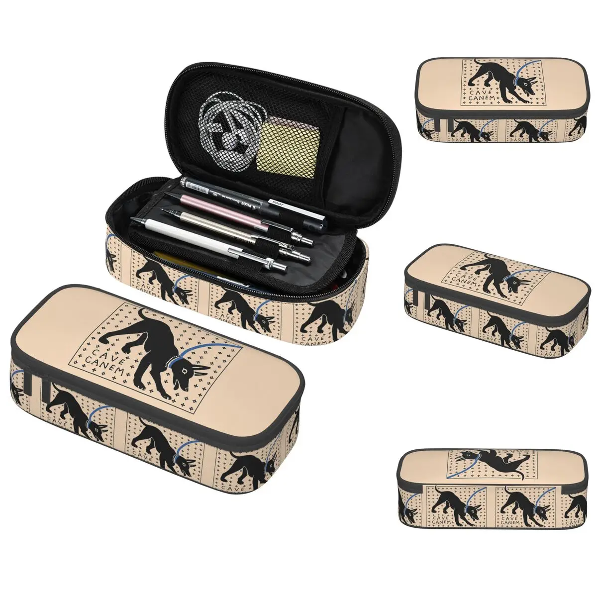 مقلمة CAVE CANEM Dog للأطفال، صندوق أقلام هدايا، حقيبة أقلام رصاص، لوازم مكتبية، حقيبة حامل قلم