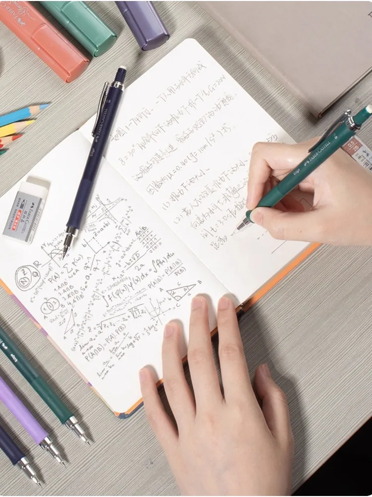 FABER-CASTELL Vulpotlood 0,5 m Automatisch tekenpotlood met zachte grip Zelfklevende schoolbenodigdheden voor studenten Schrijven - afbeelding 2