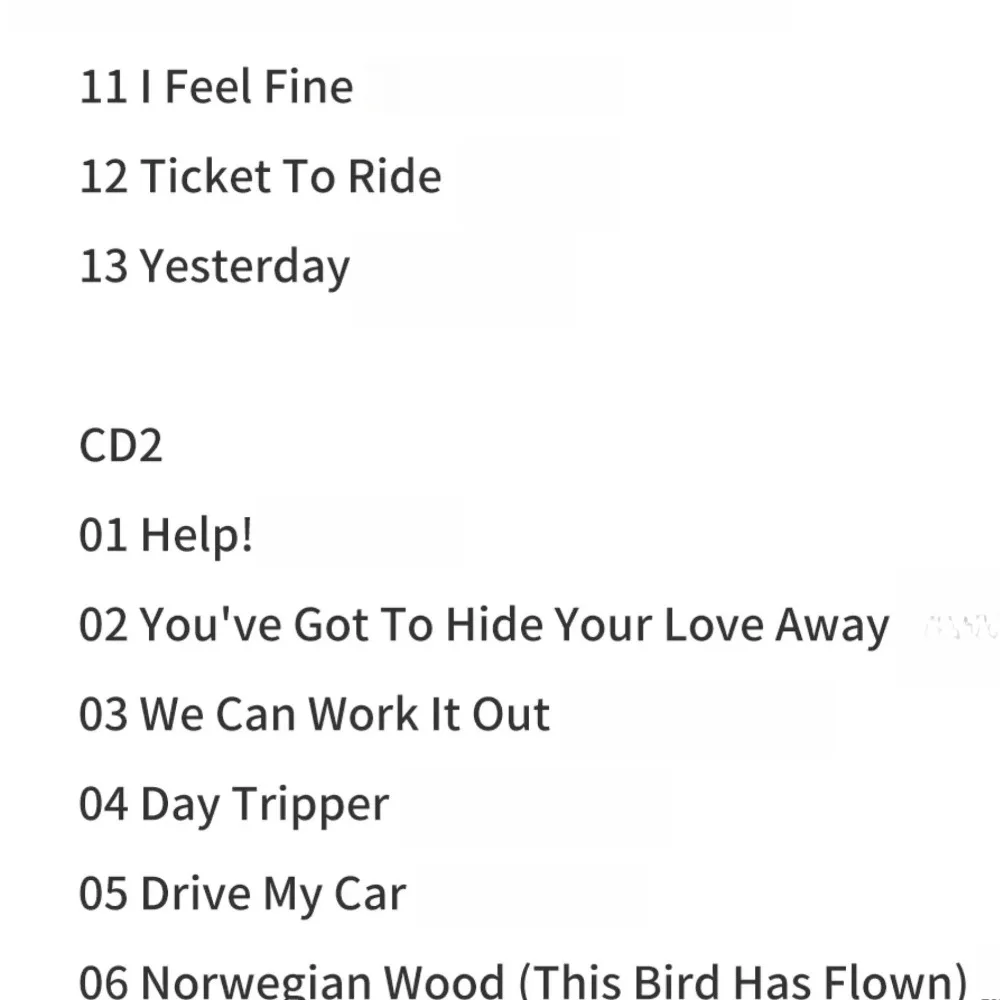 비틀즈 1962-1966 앨런톨로지 2CD - 비틀즈 팬 및 음악 수집가를 위한 시대를 초월한 록 클래식 모음