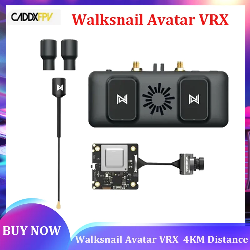 

Walksnail Avatar VRX 1080P/60FPS 4KM Distance with Avatar 1S Kit / Avatar HD Micro Kit for FPV Freestyle Drone RC Model