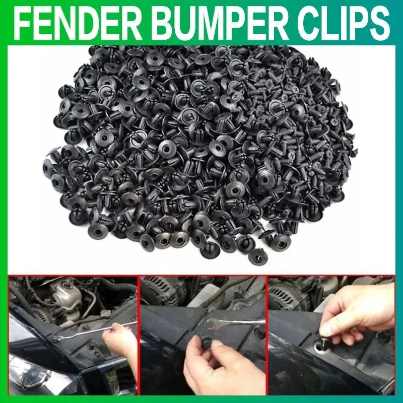 Mixed Car Fasteners: Bumper Clips, Retainers, Rivet Door Panels, Fender Liner Screws, Suitable for All Vehicles