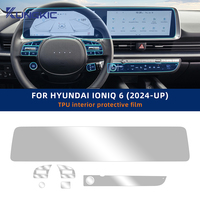 Car Interior Film TPU for Hyundai Ioniq 6 2024 2025 Accessories Transparent Protection Anti-scratch Dedicated Sticker