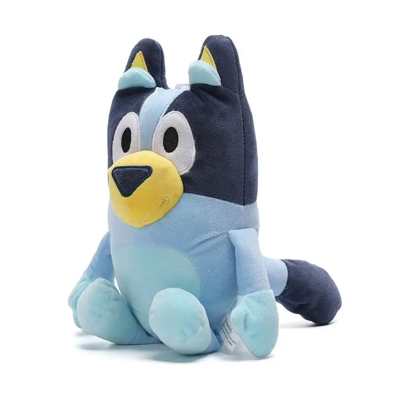 Bluey peluche 40cm bambole di pezza morbide Anime Figure A Happy Family Decorations Cartoon Throw Pillows regali di compleanno per bambini