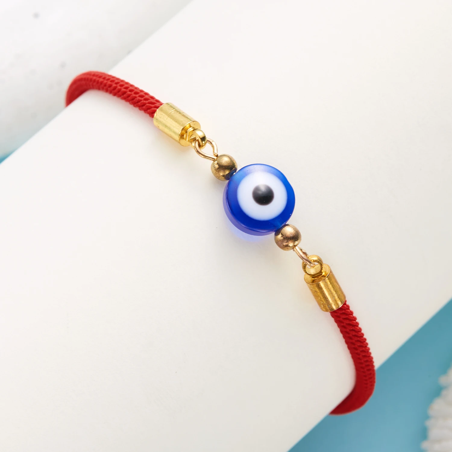 Mode Türkischen Stil Blau Bösen blick Armband Für Frauen Männer Glück Rotes Seil Handarbeit Gewebt Armband Freundschaft Schmuck Geschenke – Detail 12
