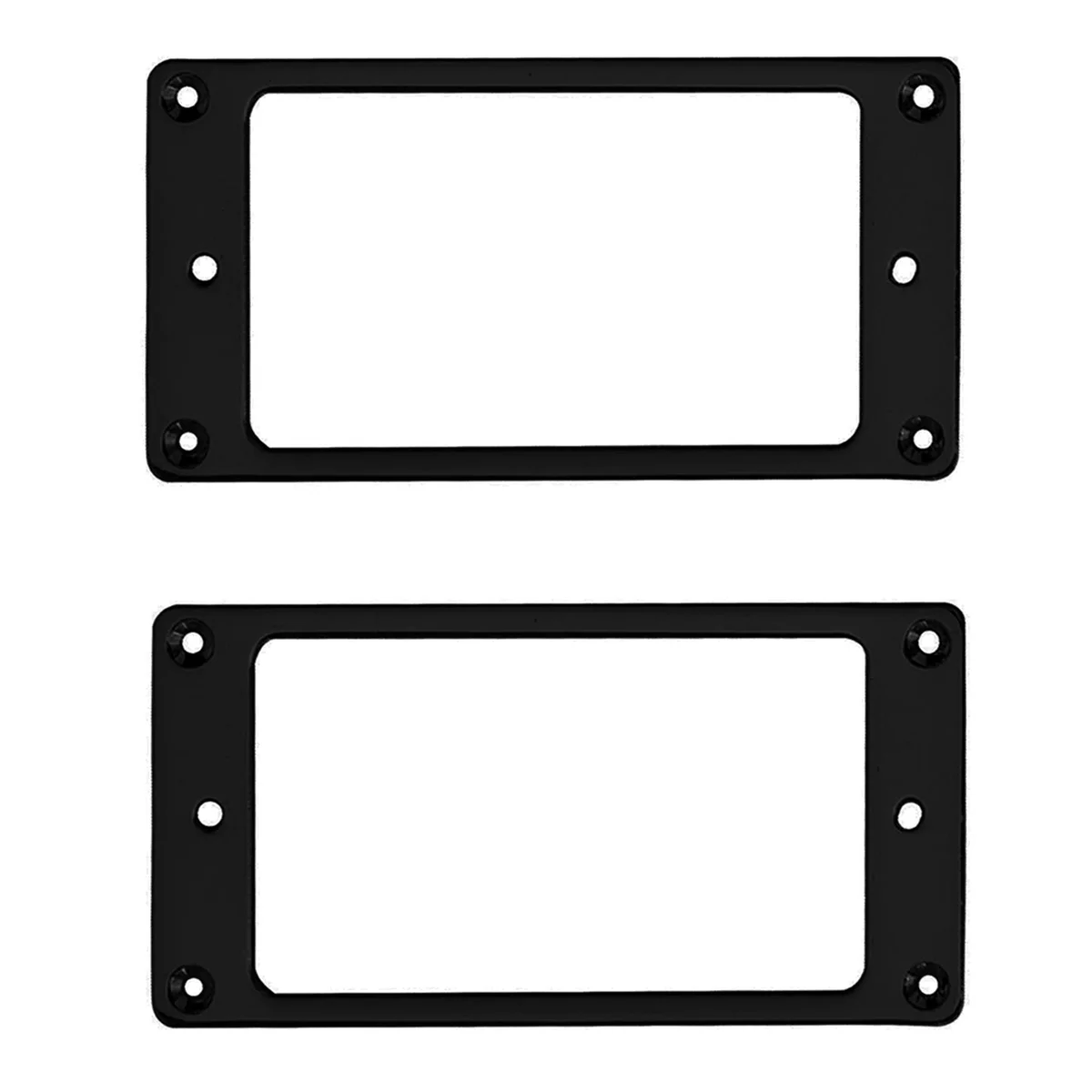 SMIEA Metal Humbucker Pickup Ring Cover Frame Replacement Compatible with LP Guitar Mounting Electric Guitars (Black)