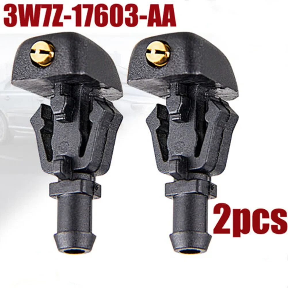 2Pcs Windshield Wiper Washer Spray Jet Nozzle For Ford F150 04-14 For Five Hundred For Mercury Montego 05-07 3W7Z17603AA