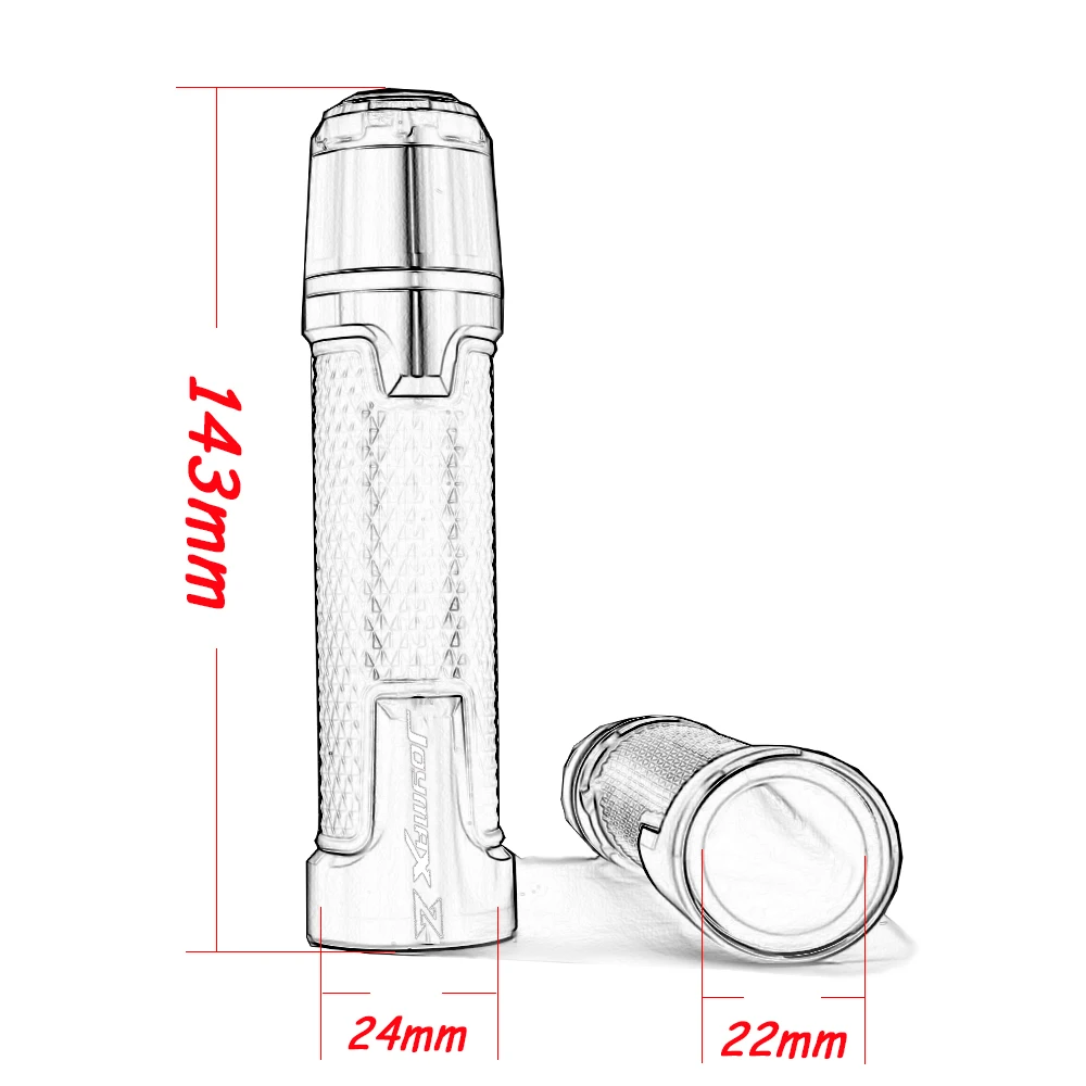 For SYM Joymax Z 125 200 250 GTS 250i 300i T3 7/8'' 22mm Motorcycle handlebar grip handle bar Motorbike handlebar grips cover view 5
