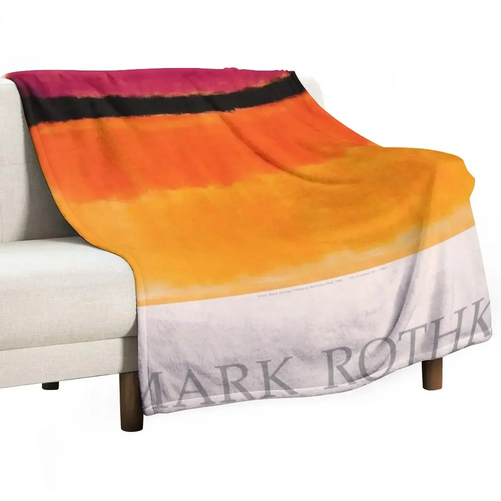Mark Rothko Exhibition poster 1979 Throw Blanket Plaid halloween Sofa Thins Beach Luxury St Blankets
