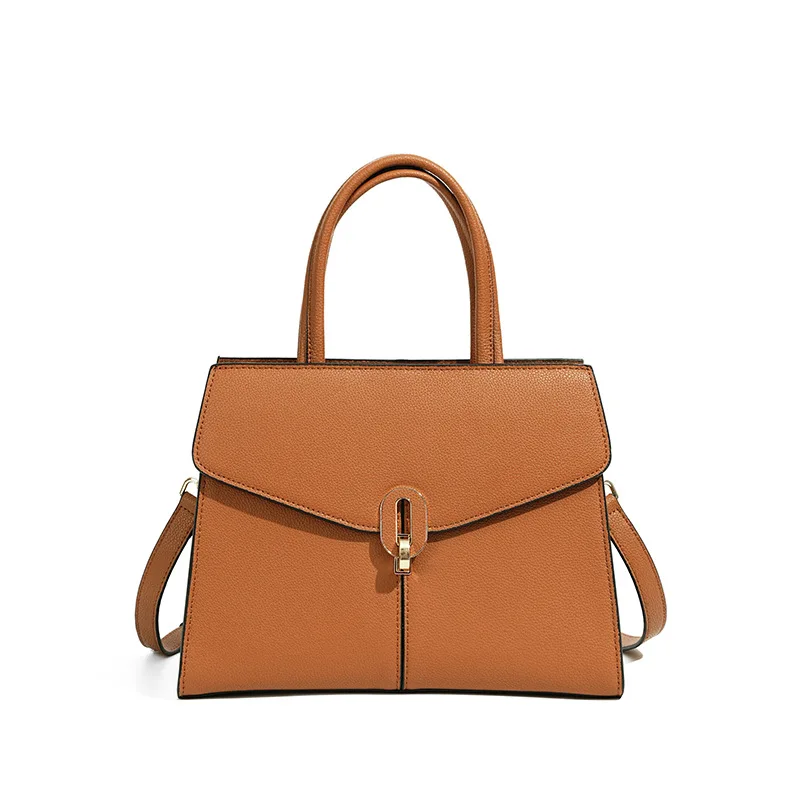 Сумка Женская,  Genuine Leather Wine Red Medium Top Handle Handbag Daily Use 2026 New Minimalist