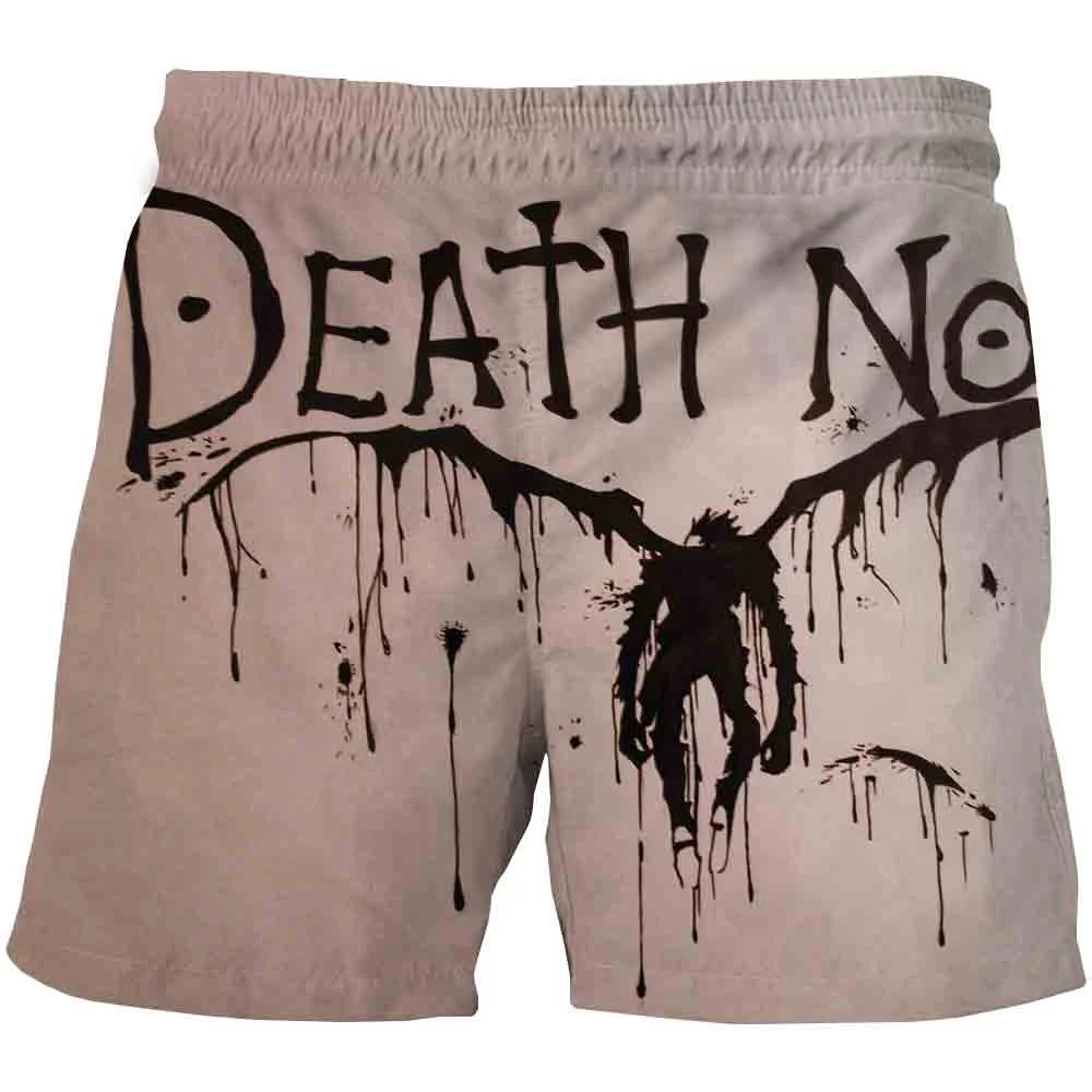 Summer Death note Board Shorts Men Quick Dry Swimming Trunks Swimwear hombre Vacation Surf Beach Short Pants Casual Male