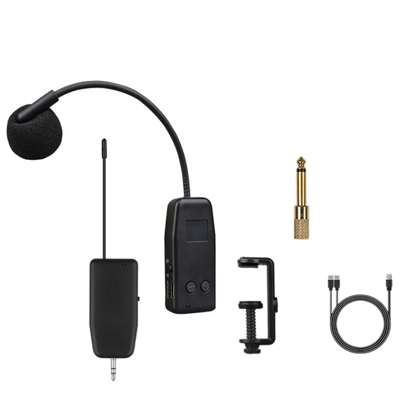 HLES Violin Wireless Microphone Musical Instrument Microphone Stage Performance Audio Receiver and Transmitter Short Clip