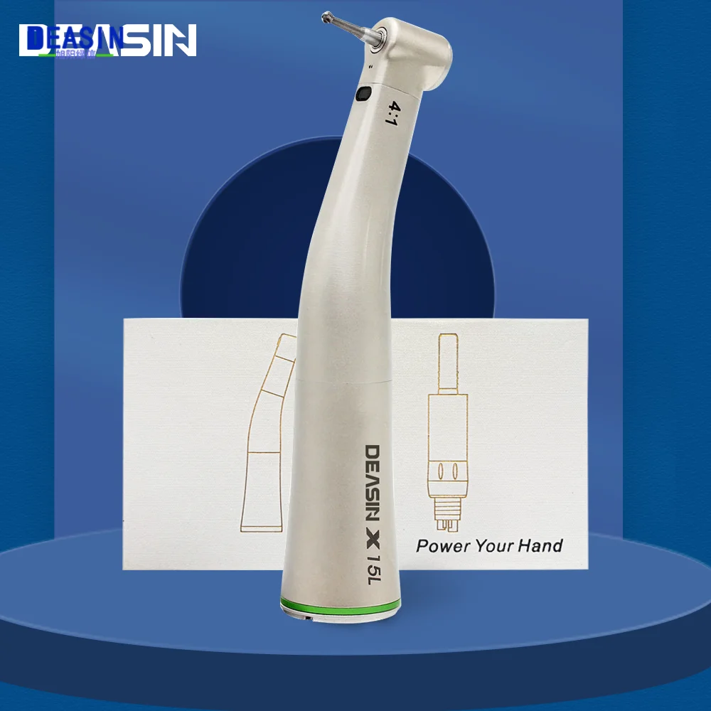 

DEASIN X15L Стоматологический угловой наконечник 4:1 Волоконно-оптическое низкоскоростное высокоскоростное стоматологическое эндодонтическое оборудование