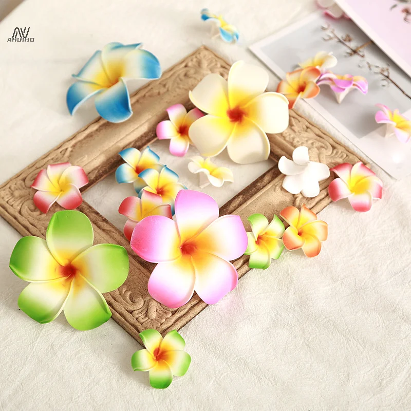 Summer Plumeria Flower Hair Clips For Women Girls Cute Hairpins Egg Flower Barrettes Hawaiian Wedding Party Hair Accessories