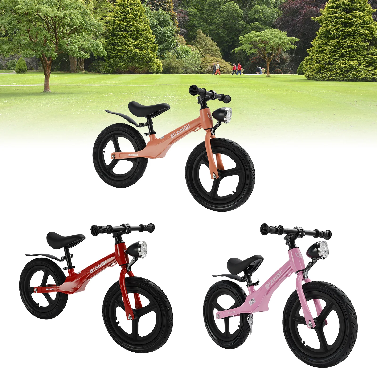 Artudatech-Vélo d'équilibre avec lumières pour bébé, jouets pour garçons et filles, cadeaux d'anniversaire, 14 pouces