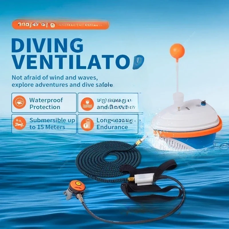 2024 New Diving   Portable for Dual Users Underwater Scuba 7-10hours Deep 15 Meters Float Diving Device Rescue Fishing