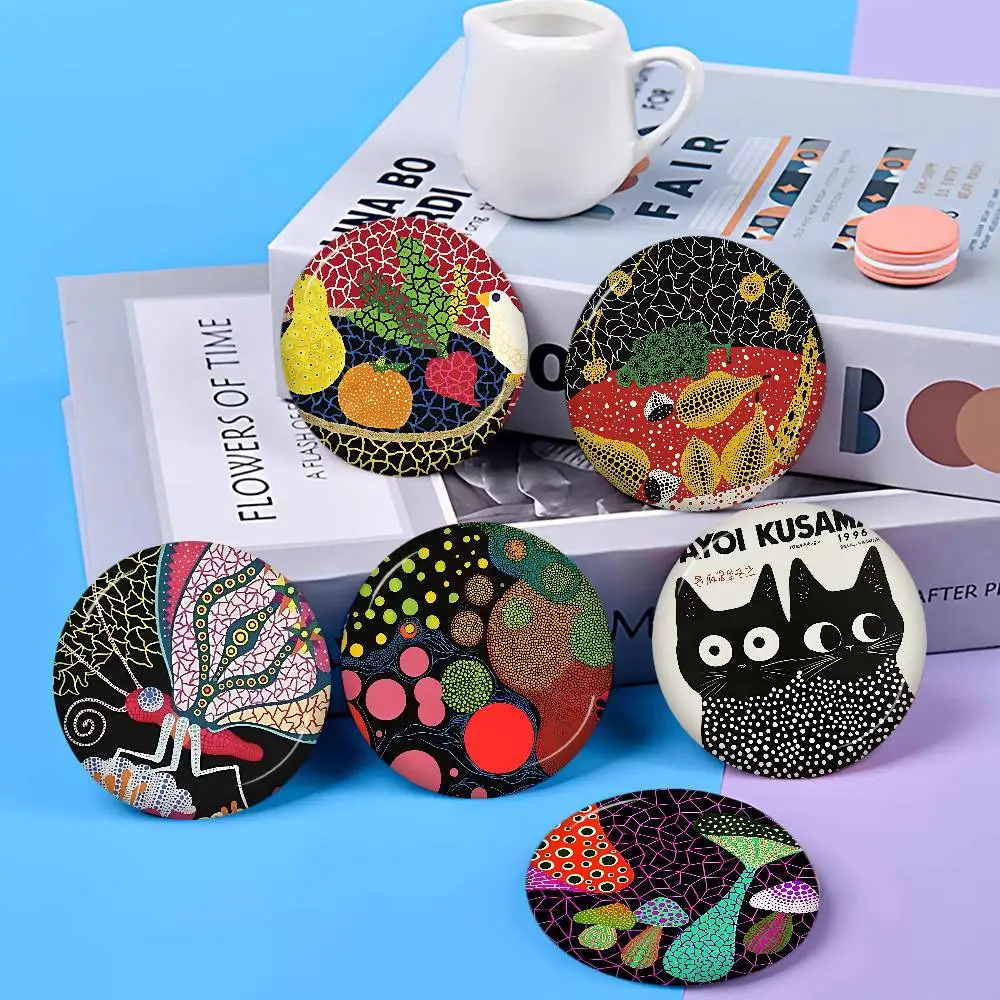 Yayoi Kusama Art Anime Brooches Cute Cartoon  Badge Jacket Jeans Lapel Pin Gift Accessorie