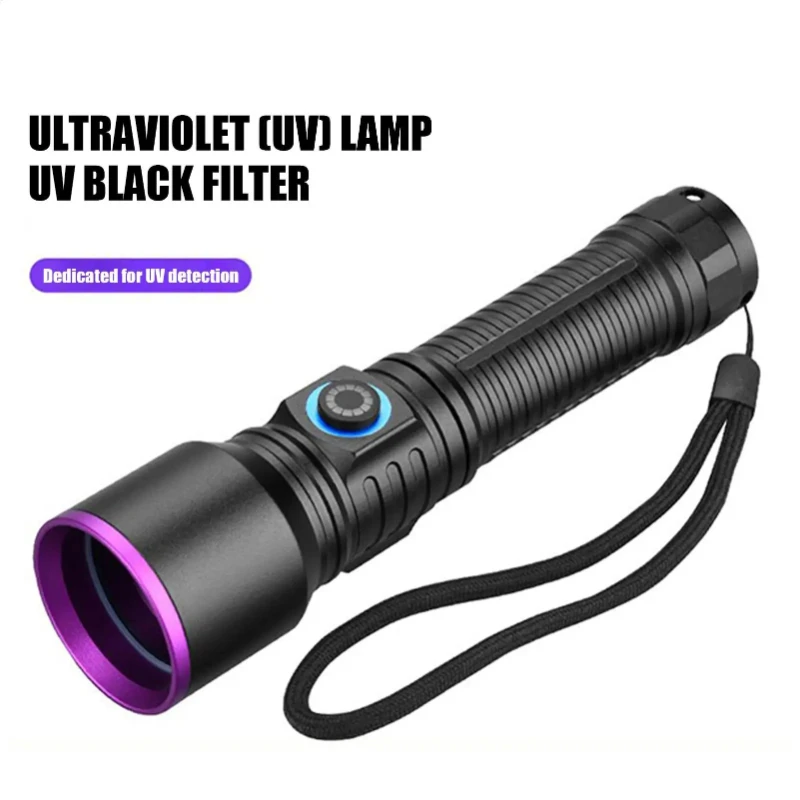 

УФ-фонарь 20 Вт 365 нм для обнаружения ультрафиолетовых лучей, перезаряжаемый, для выявления флуоресцентных веществ, мочи домашних животных, денег