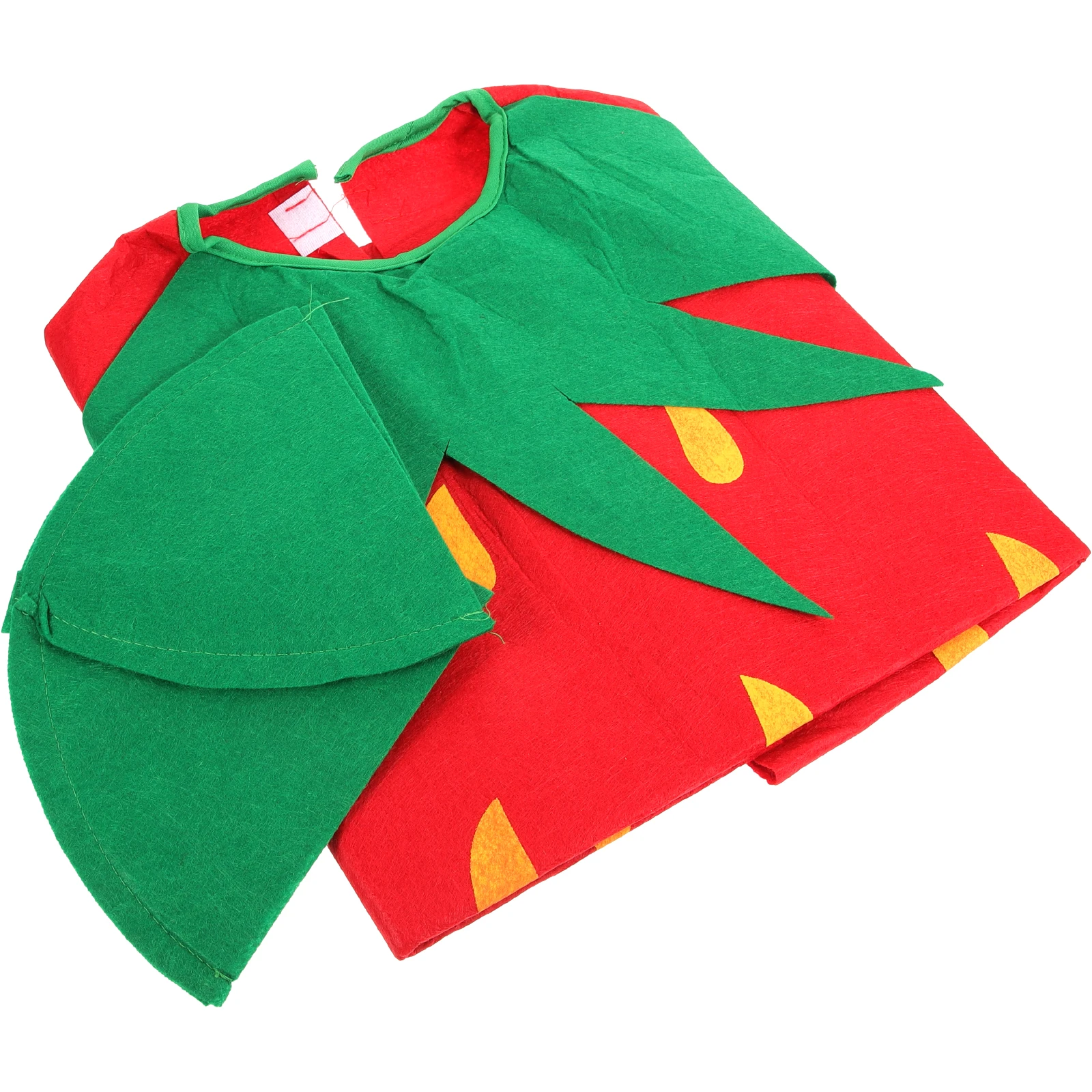 

Strawberry Red Kids Fruit Costumes Child Halloween Costume Toddlers Clothes Comfortable Texture Easy On Off Adorable Design