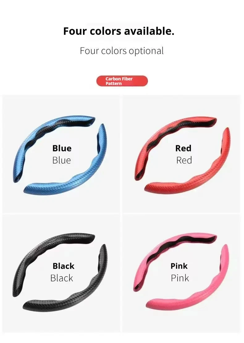 لبيجو 207 207CC 207SW غطاء عجلة قيادة السيارة 38 سنتيمتر المضادة للانزلاق الجلد المدبوغ غطاء عجلة القيادة اكسسوارات تزيين السيارات