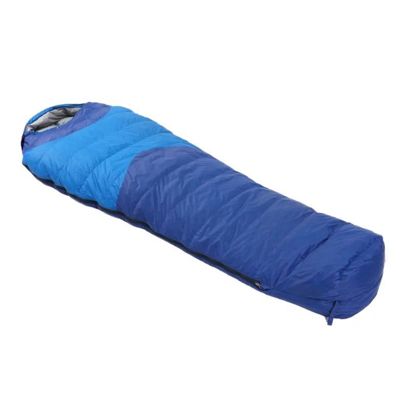 ！@Duck Down Outdoor Summer Sleeping Bag Lightweight Nylon OEM Adult Mummy Camping Hiking 650FP Envelope Style Child Length