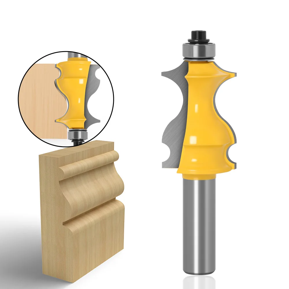 

1 шт. 1/2 "12,7 мм фреза с хвостовиком, резьба по дереву, архитектурная формовочная фреза, линейный нож, деревообрабатывающий шиповый резак для дерева