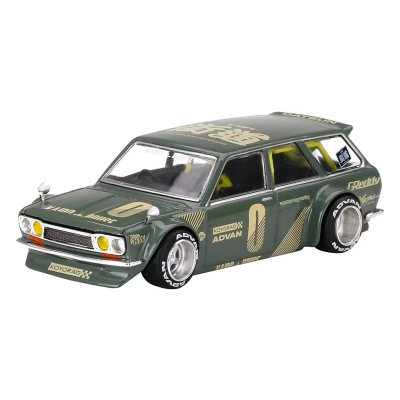 TC510 1/10 Datsun510 Wagon 200mm przezroczysty lexan body z lekkimi klamrami i lusterkami do rozstawu osi 257mm Tamiya tt01 tt02 3Racing