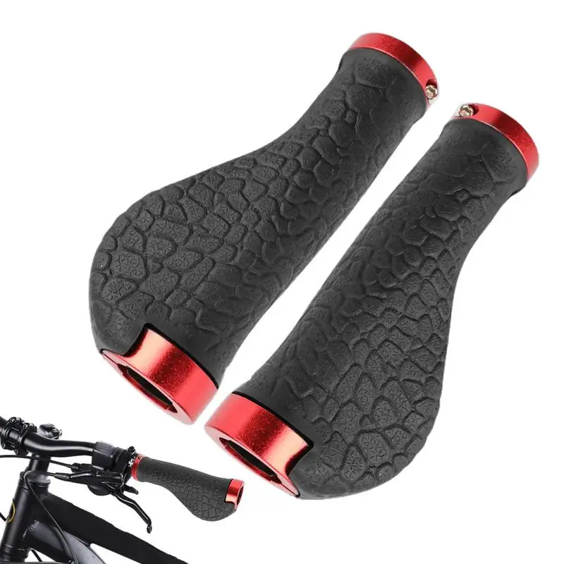 Rubber Handlebar Grips Single Lock Handle Bar Replacement Comfortable Ergonomic Single Lock On Handle Bar For Beach Cruiser