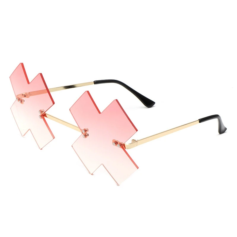 Game Guilty Gear Happy Chaos Cosplay Glasses Irregular Ins Eyewear Metal Plastic Glasses Halloween Funny Costume Accessories ﻿